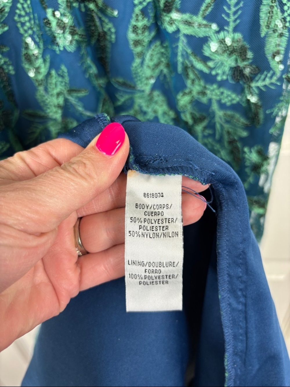 NWT JS Collections Rebecca keyhole column gown sz 10 - Picture 10 of 13